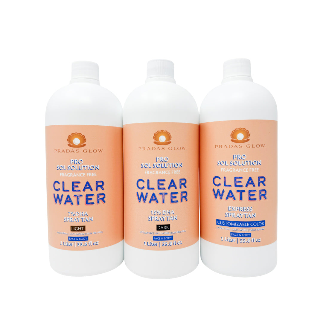 Pro Clear Water Sol Solution Spray Tan Formula