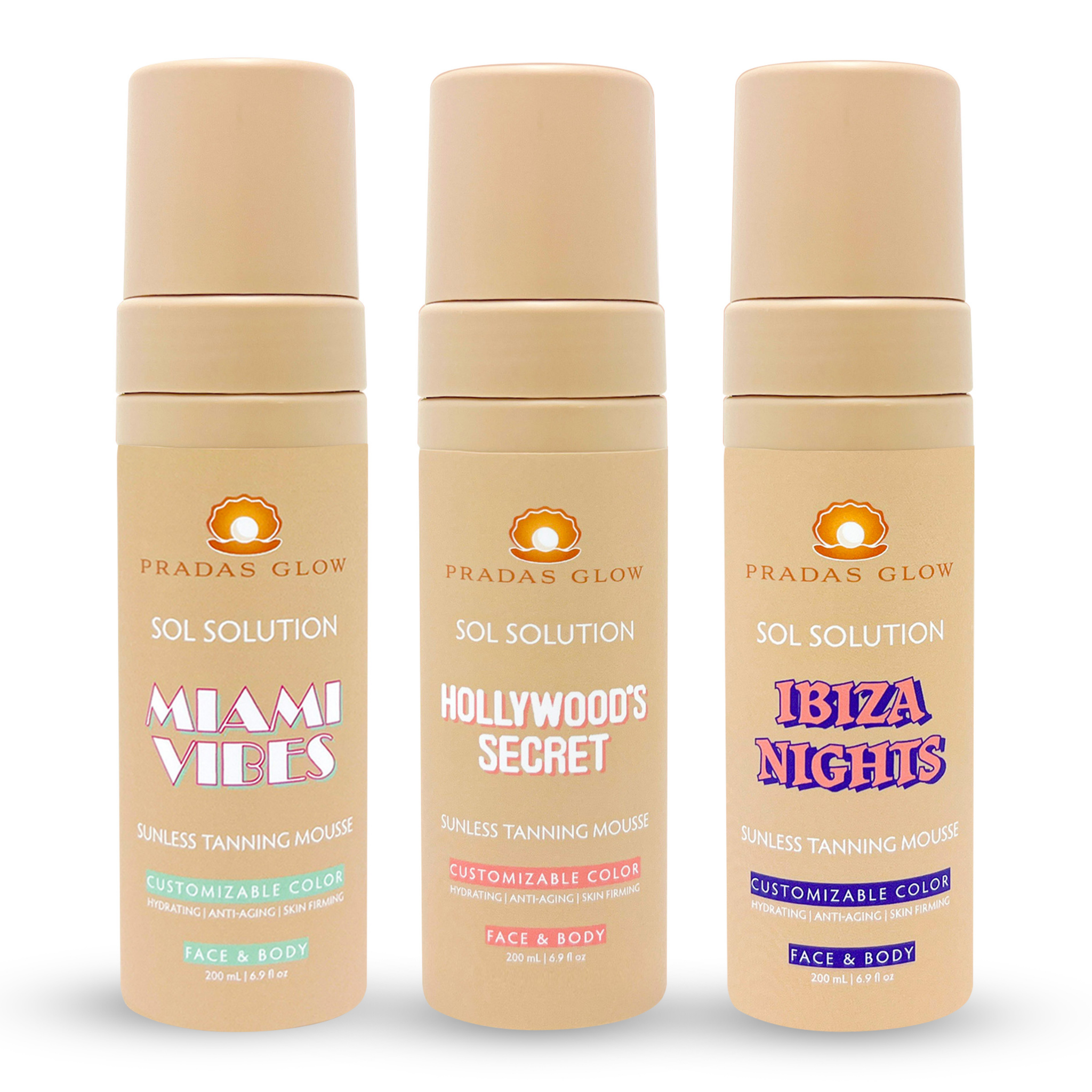 Sol Solution Sunless Tanning Mousse Trio Bundle